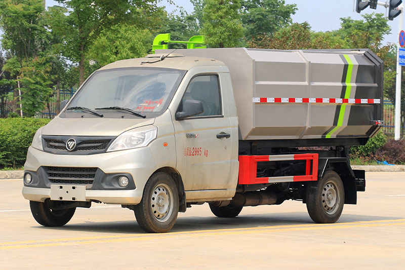 福田祥菱V1側(cè)裝掛桶垃圾車（3方）