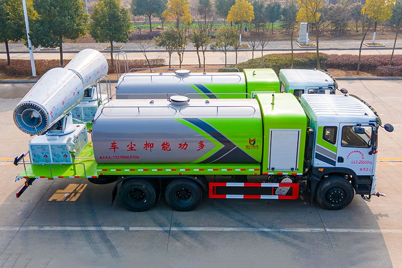 東風(fēng)華神T5后八輪抑塵車（17方）（圓罐）（60~100米霧炮）
