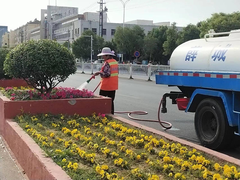 棗莊市薛城區(qū)市容中心多舉措應(yīng)對旱情