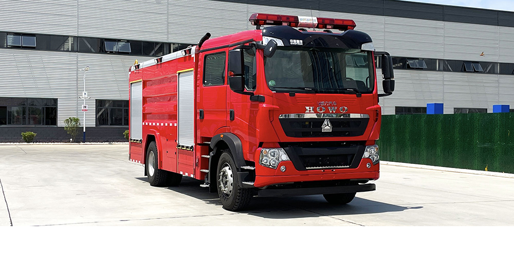 豪沃單橋外露水罐消防車(chē)圖2