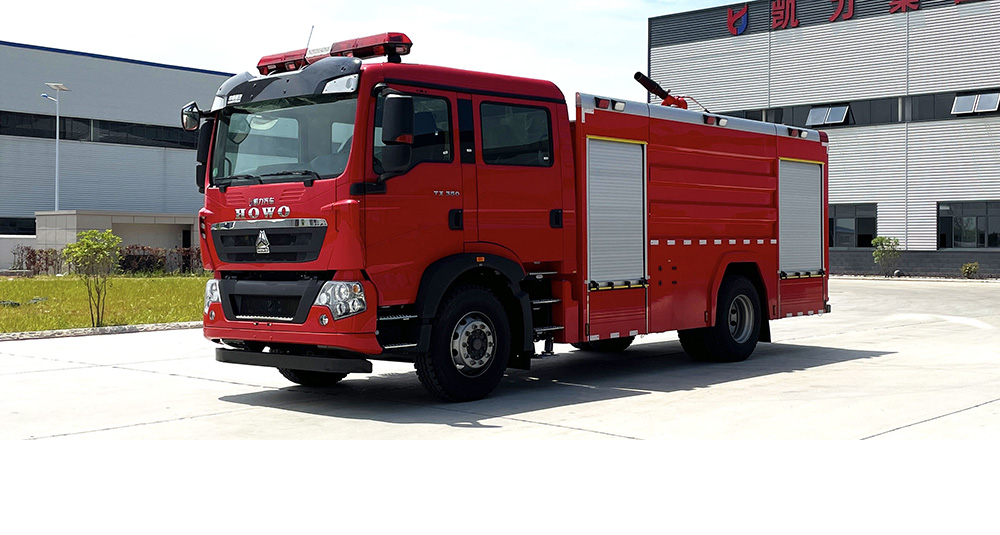 豪沃單橋外露水罐消防車(chē)圖5