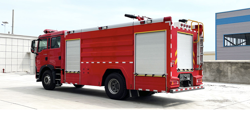 豪沃單橋外露水罐消防車(chē)圖7