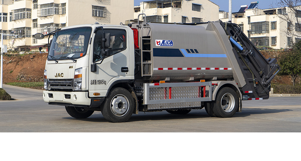 江淮帥鈴純電動(dòng)壓縮式垃圾車(chē)圖2
