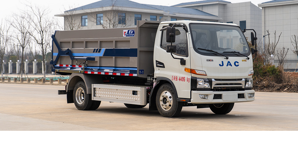 江淮帥鈴純電自卸式垃圾車(chē)圖1