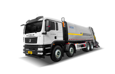 重汽前四后八壓縮式垃圾車(chē)