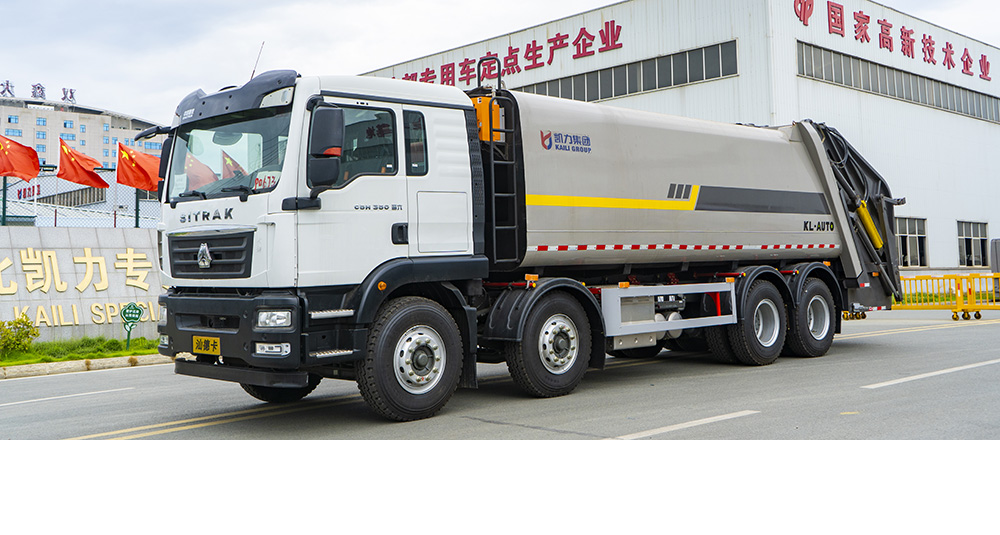 重汽前四后八壓縮式垃圾車(chē)圖2