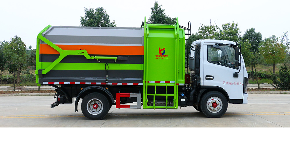 東風(fēng)D6自裝卸式垃圾車(chē) 側(cè)裝圖3