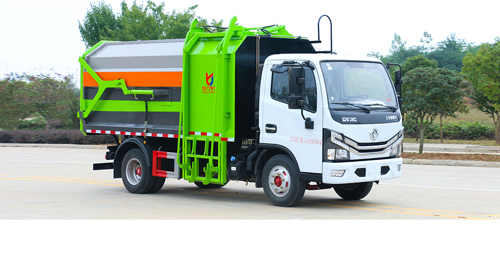 東風(fēng)D6自裝卸式垃圾車(chē) 側(cè)裝圖1
