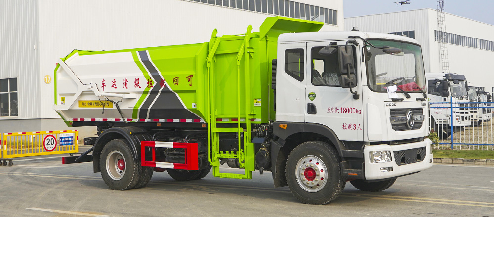 東風(fēng)D9自裝卸式垃圾車 側(cè)裝圖1