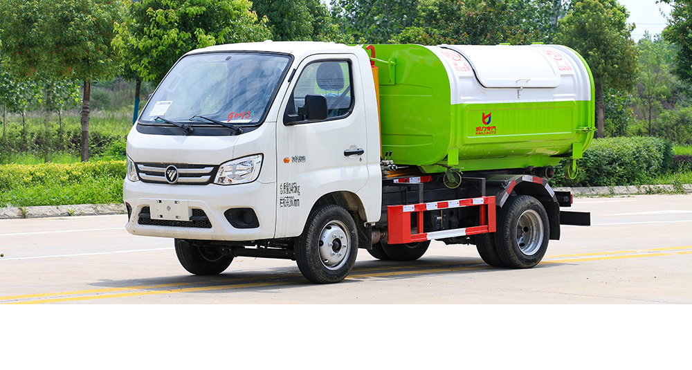 祥菱V1汽油3方車廂可卸式垃圾車圖2