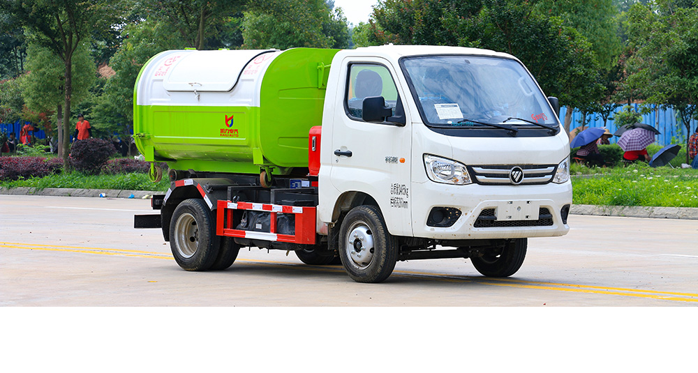 祥菱V1汽油3方車廂可卸式垃圾車圖1