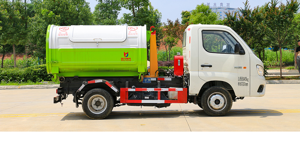 祥菱V1汽油3方車廂可卸式垃圾車圖5