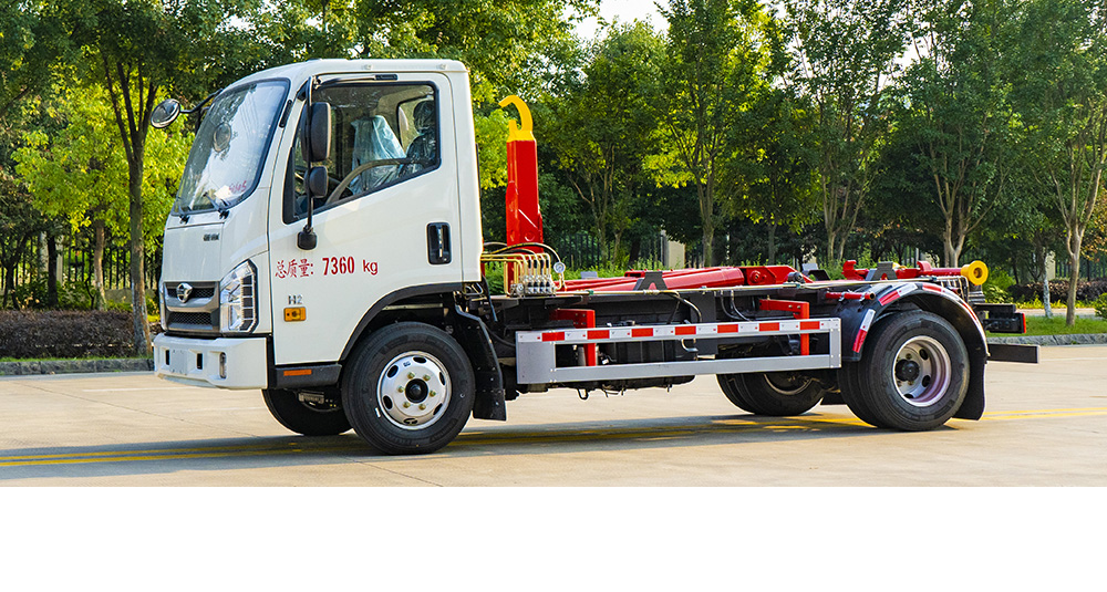 福田H2重載車廂可卸式垃圾車圖2