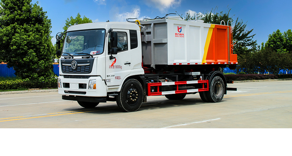 東風天錦車廂可卸式垃圾車圖2