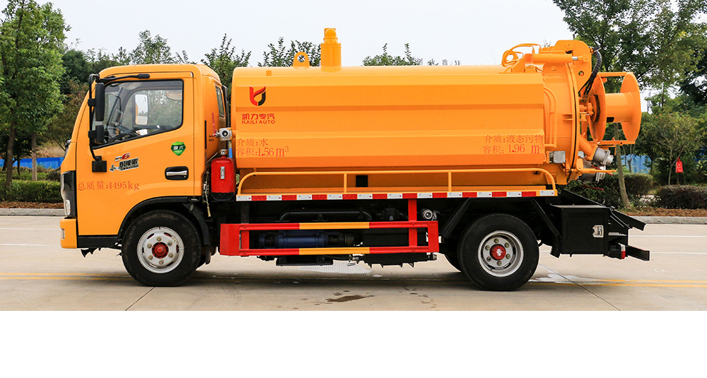 東風小多利卡清洗吸污車（方罐）圖4