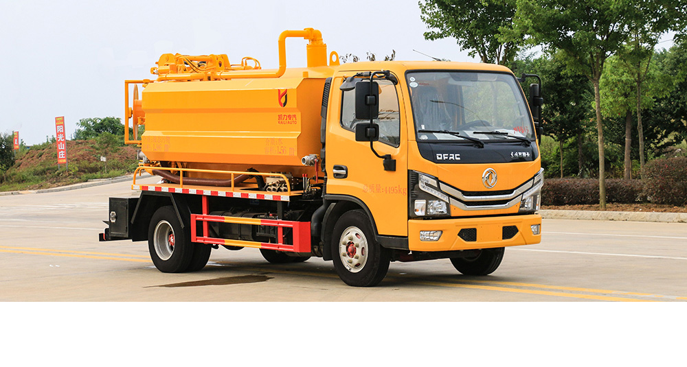 東風小多利卡清洗吸污車（方罐）圖1