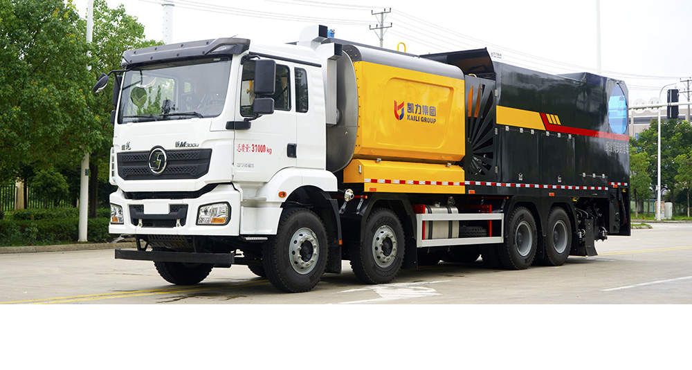 陜汽德龍M3000瀝青碎石同步封層車圖2