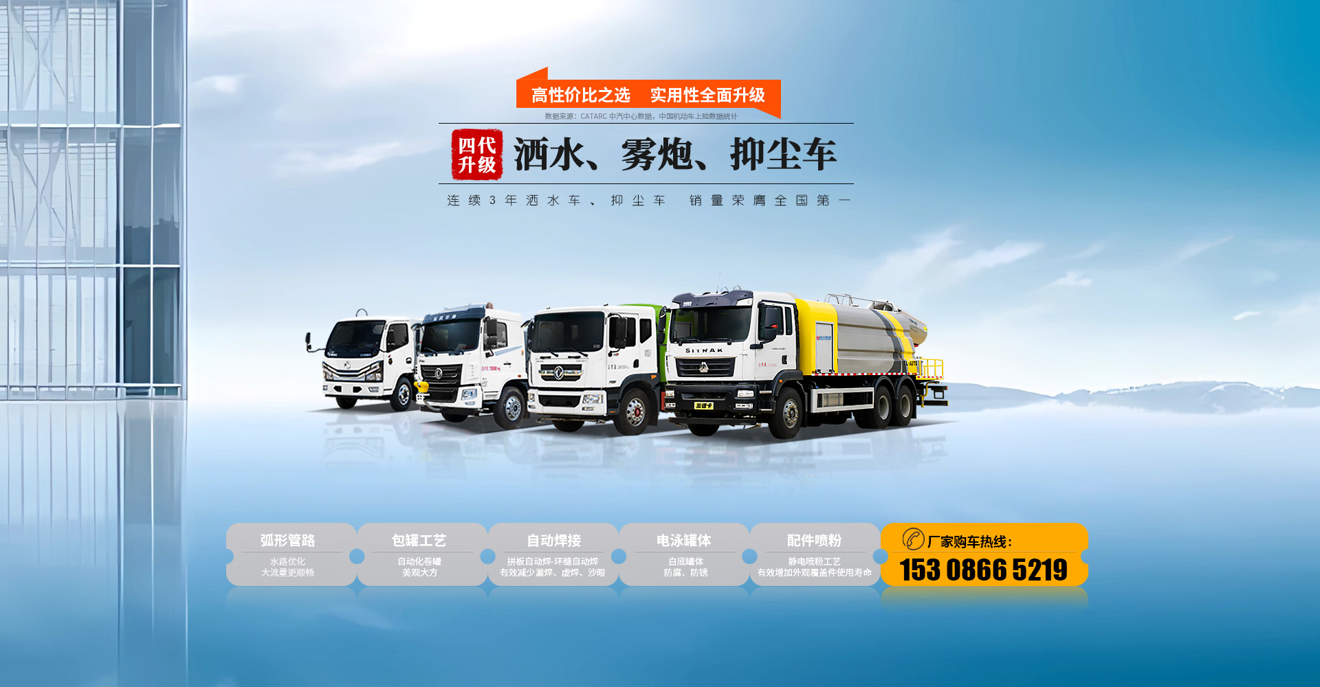 凱力專汽-連續(xù)3年灑水車(chē)、抑塵車(chē) 銷(xiāo)量榮膺全國(guó)第一